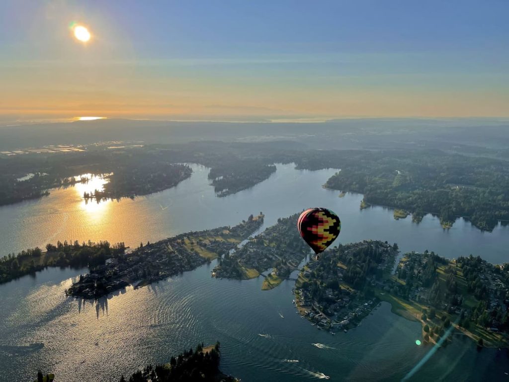 Seattle black friday hot air ballooning
