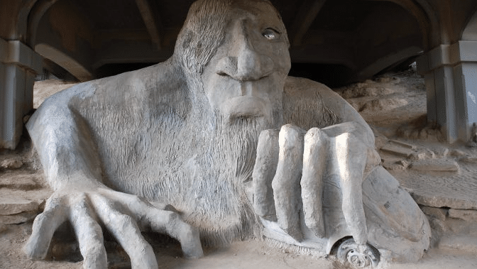 Visiting the Fremont Troll