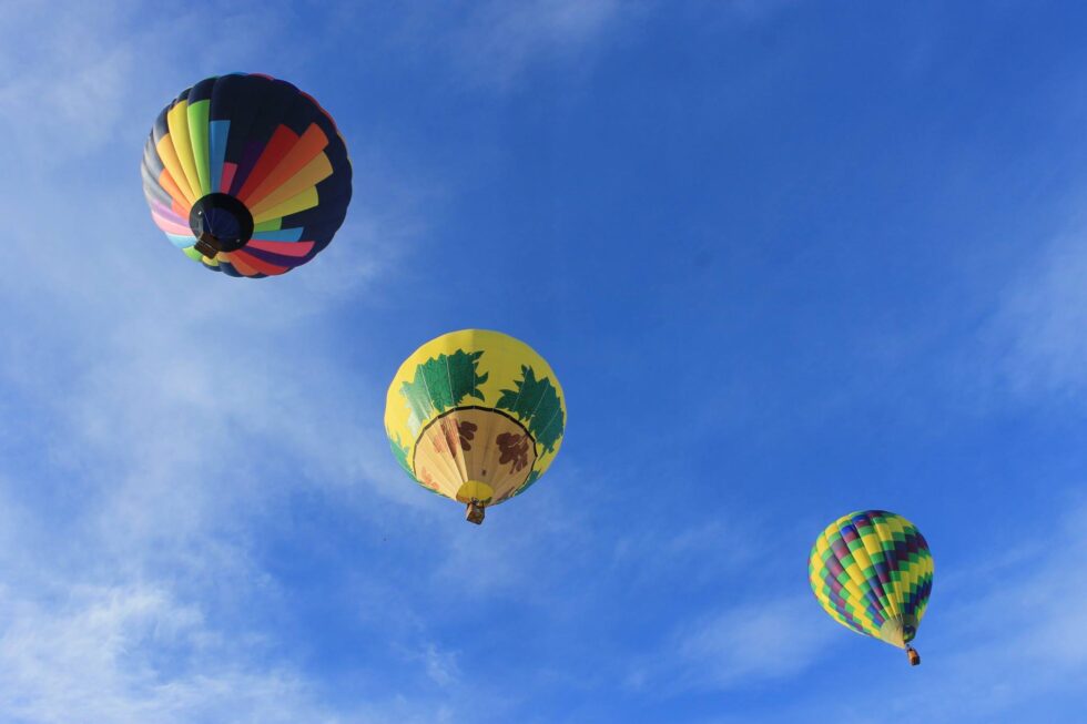 Hot air balloon ride Bellevue Washington