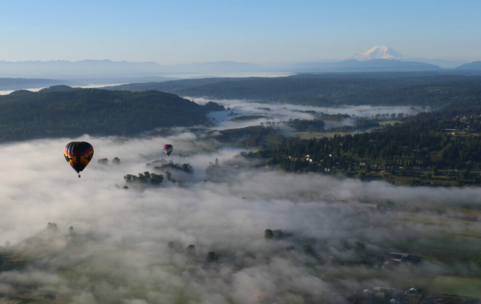 Hot air balloon ride Seattle Washington