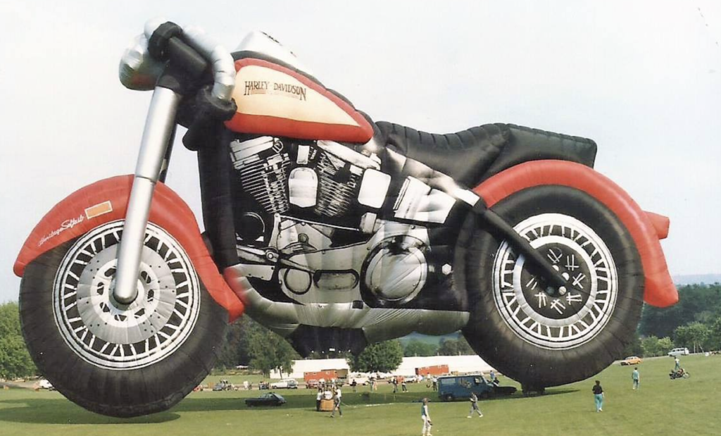 Forbes Harley motorcycle hot air ballon special shape