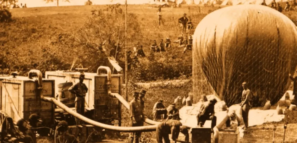 Civil war hot air balloon