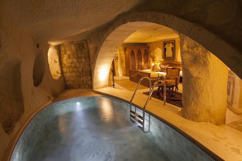 Luxury Cave Hotel in Cappadocia, Turkey